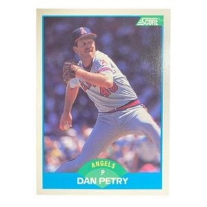 1989 dan petry california angels score baseball card # 122
